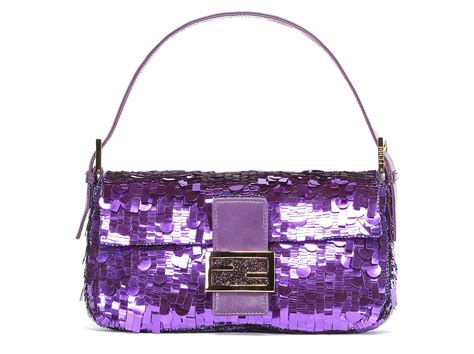 fendi sequin baguette purple|fendi korea baguette bag.